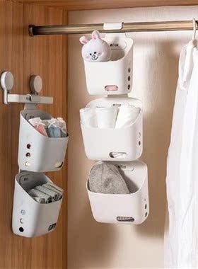 Stacked Storage Household Back Hanging Removable Fixing