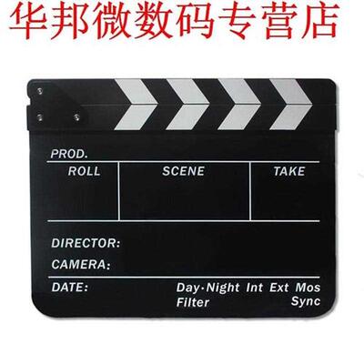 Hot Acrylic Director Video Clapboard Dry Erase TV Film Movie