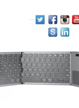 Portable Foldable Bluetooth Keyboard  Wireless Klavye of