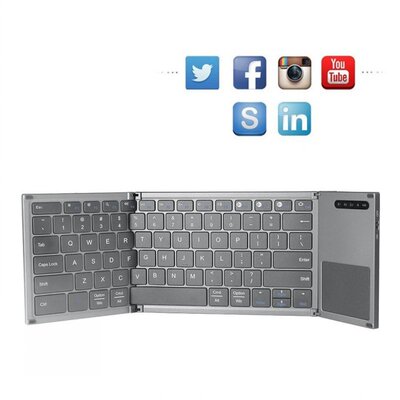 Portable Foldable Bluetooth Keyboard  Wireless Klavye of