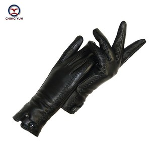 New Women's Gloves Genuine Leather Winter Warm Fluff Wom