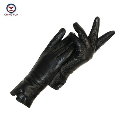 New Women's Gloves Genuine Leather Winter Warm Fluff Wom