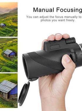 40x60 Monocular Telescope 8x Zooming Manual Focusing Night V