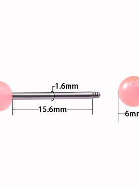 10pc Luminous Glow Tongue Rings Stud Nipple Ring Piercing B