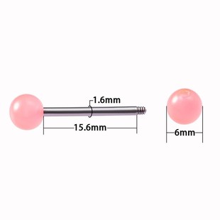 Nipple Luminous Glow Tongue 10pc Ring Stud Rings Piercing