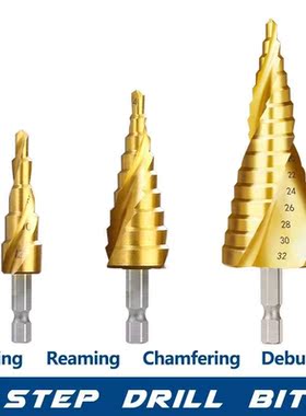 3pcs 4-12/20/32mm HSS Spiral Grooved Center Drill Bit Solid