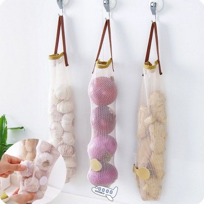 Kitchen Fruits Vegetables Storage Hanging Bag Reusable Groce