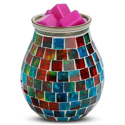 Hand Craft Paste Mosaic Glass Aromatherapy Lamp Wax Melter