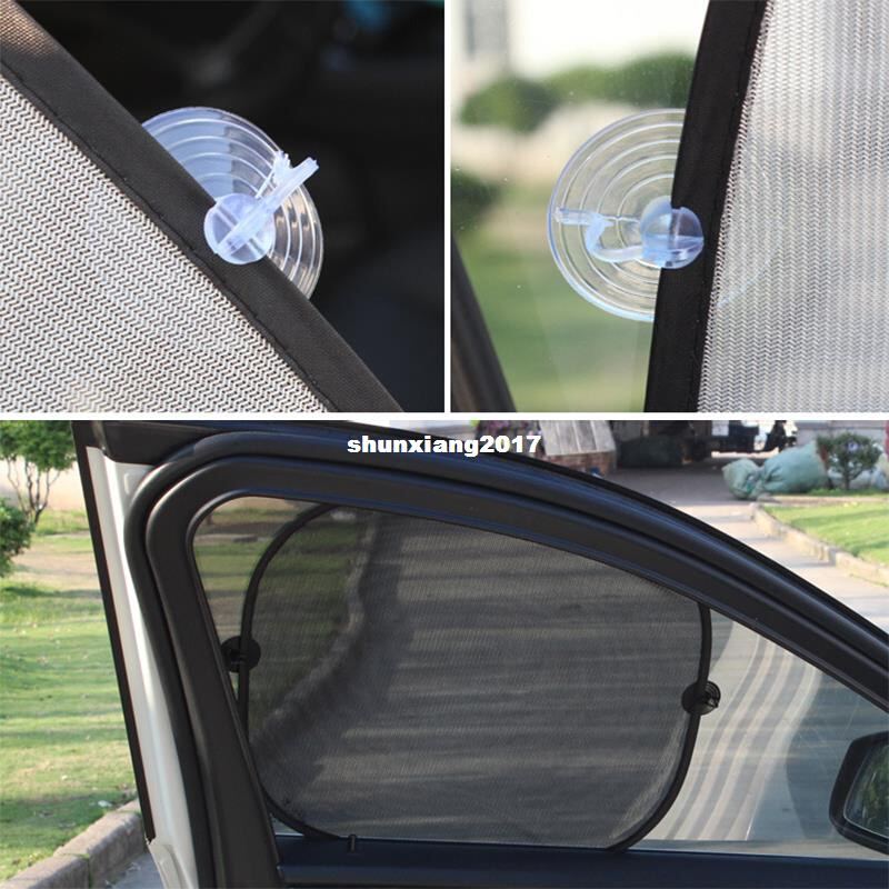 new5Pcs Black Auto Sun Visor Car Sun Shade Car Window Sucti
