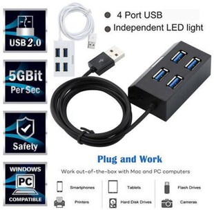 HUB Expander Switch Usb3.0-Hub Power-Adapter Usb-Splitter Mu
