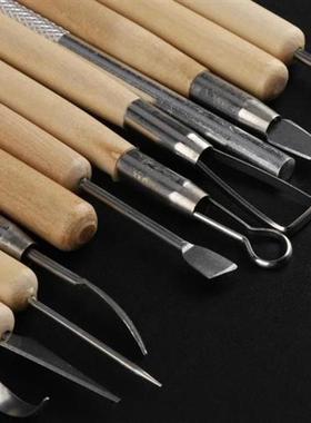 42Pcs Ceramic Pottery Crafts Pottery CarvingTools Set Clay S