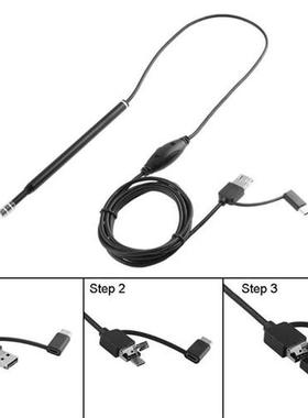 Endoscope 5.5mm Lens 0.3MP Visual USB Borescope Inspection O