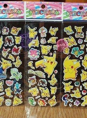 1pc cartoon anime Pokemon stickers for kids rooms Home decor
