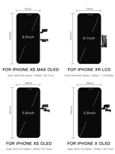 Replac LCD Max Screen OLED For iPhone AAA cell