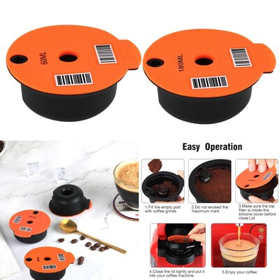 Refillable Reusable PP Plastic Coffee Capsule  Cups for Bosc