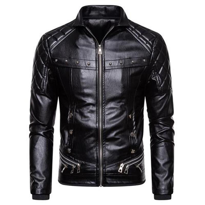 2023 New Design Motorcycle Bomber Add Wool Leather Jacket Me