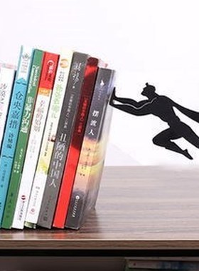 Creative DC Superman Batman Metal Desk Stands Bookend Holder