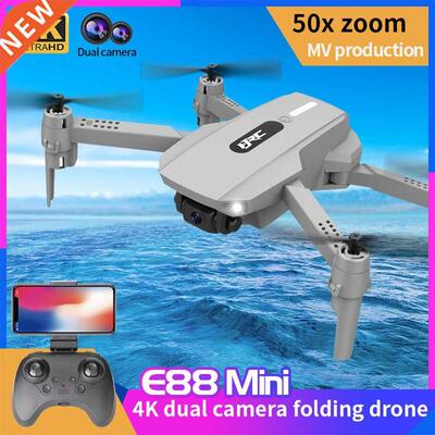 2022 New E88 Mini Drone 4K HD Camera Real-time Transmission