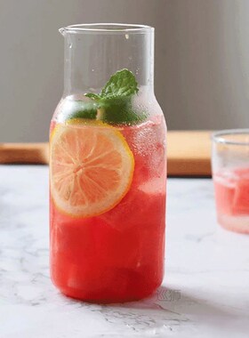 Glass Cup Cold Drink Cup Set Water Cup Water Carafe with Tum