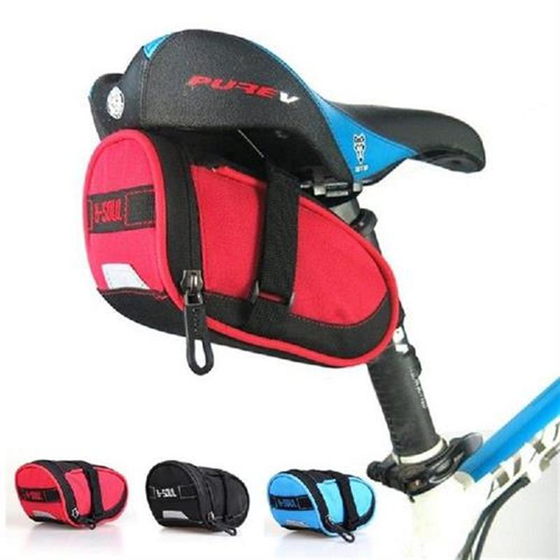 Folding Bicycle Tail Bag Mountain Bike Storage Saddle Bag