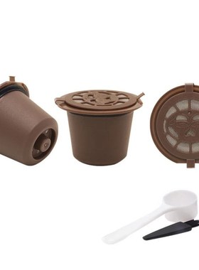 3PCS Reusable Coffee Capsules Pod Nespresso Stainless Steal