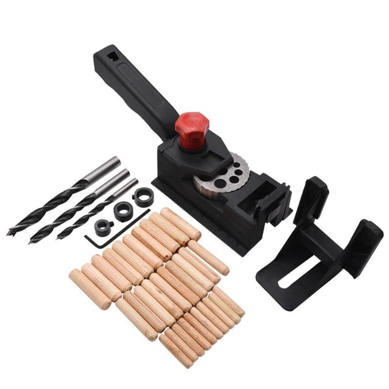 38pcsset  Woodworking Locator Pocket Hole Cutter Drill G