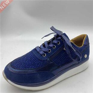 Women Shoes Gold Sneakers Zipper Platform Trainers Women Sho