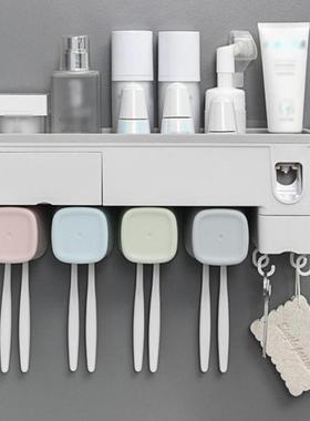 Automatic Toothbrush Holder Toothpaste Squeezer Dispenser Wi