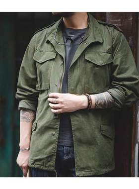 Maden M65 Jackets For Men Army Green Oversize Denim Jacket M