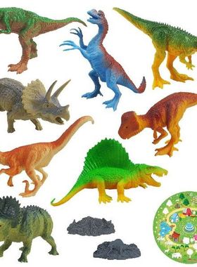 Dinosaur Toy Figure With Playmat Educational Playset