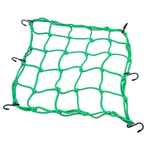 30X30cm Bike Net Cargo Net Latex Bungee Material Mesh 6 Hook