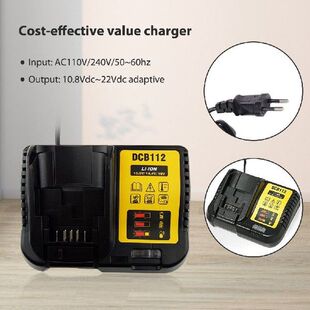 Battery Charger for Dewalt DCB180 DCB120 DCB127 DCB200
