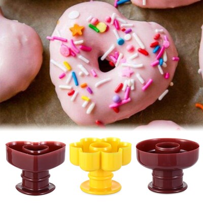 Kitchen Plastic Doughnut Cake Maker Mold Home Party Desserts