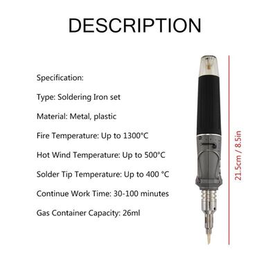 /10 in 1 Automatic Ignition Butane Soldering Iron Kit Weldin