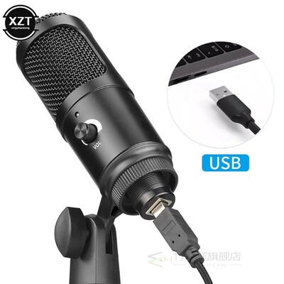 Metal USB Microphone For Laptop MAC Windows Studio Recordin