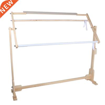 32CT Stitch Frame Floor Stand Wooden Embroidery Tapestry Hoo