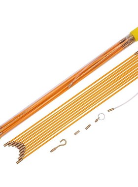 Practical 10pcs/set 33cm Orange Fiberglass Wire Cable Runnin