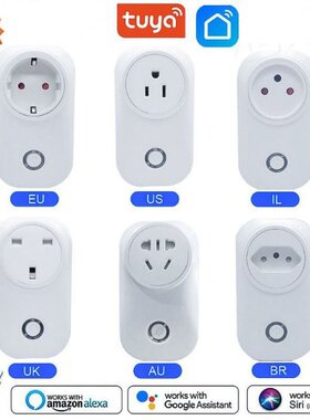 Wifi Socket Smart Plug EU UK USA AU Power Monitor Timer Remo