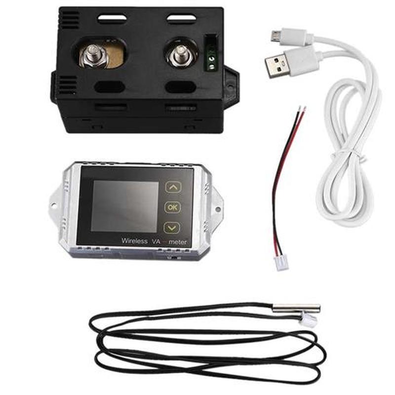 Vat100 100V 00A Wireless Voltage And Current Meter Car Bat