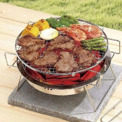 Portable Stainless Steel BBQ Indoor Grill Folding BBQ Grill