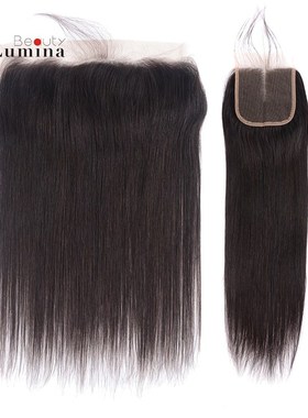 Straight Closure 4x4/13x4 Lace Frontal Hand Tied Human Hair