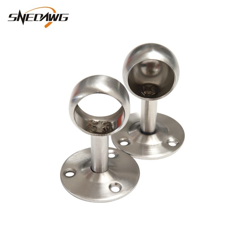 *2pcs 304Stainless Steel Flange Bracket 19/22/25mm Pipe Brac