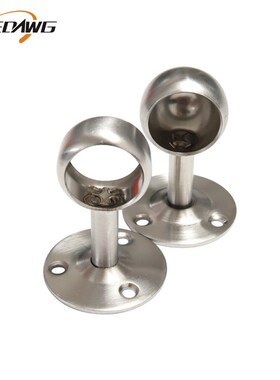 *2pcs 304Stainless Steel Flange Bracket 19/22/25mm Pipe Brac