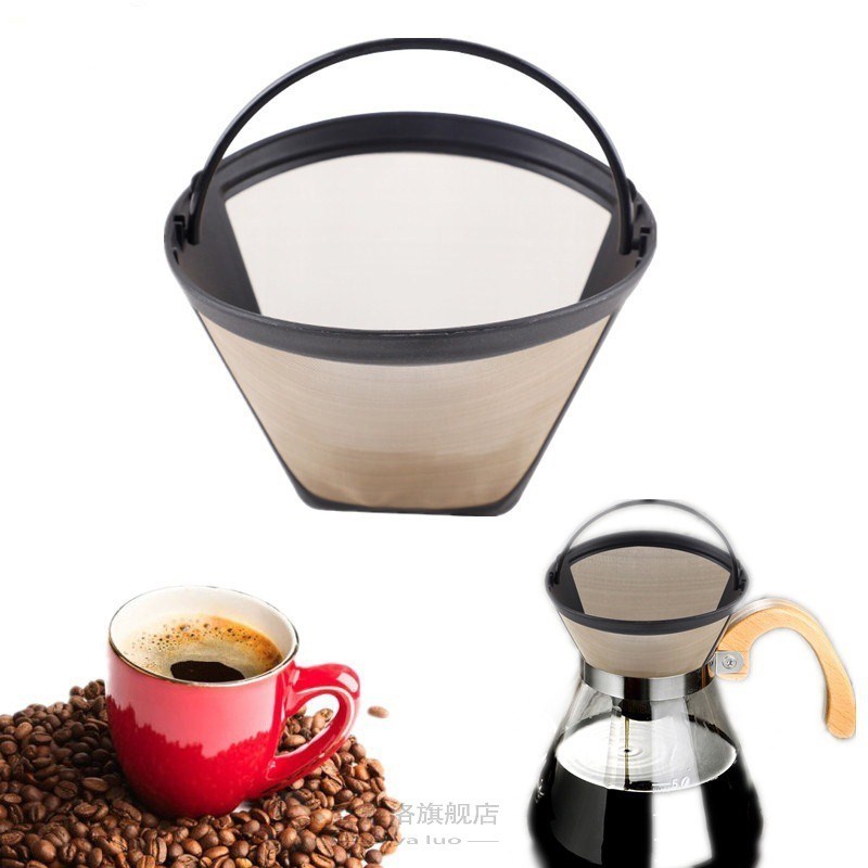 1 New Reusable Coffee Filter V60 Plastic Funnel Shaped Coffe