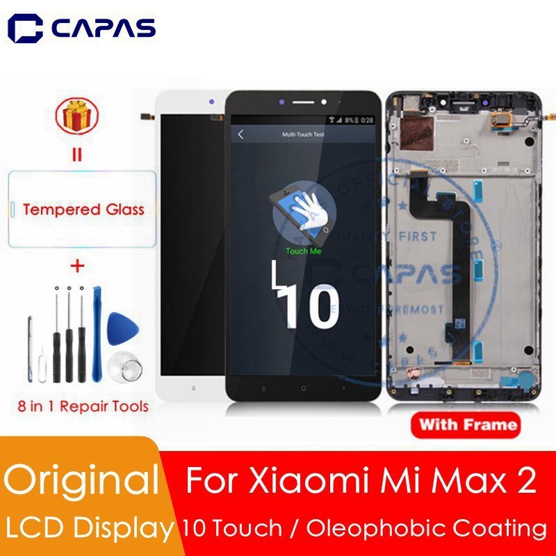 Original For Xiaomi Mi Max 2 LCD Display Touch Screen Digiti