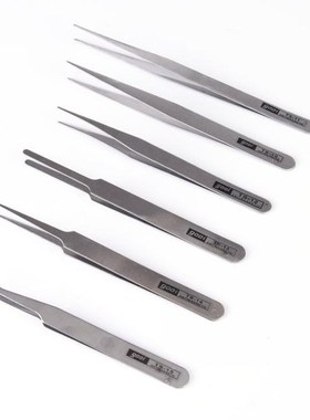 6Pcs Sewing Tool Anti-static Stainless Steel Tweezers Mainte