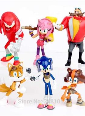 Sonic Boom Amy Rose s Tails Werehog PVC Action Figures Knuck