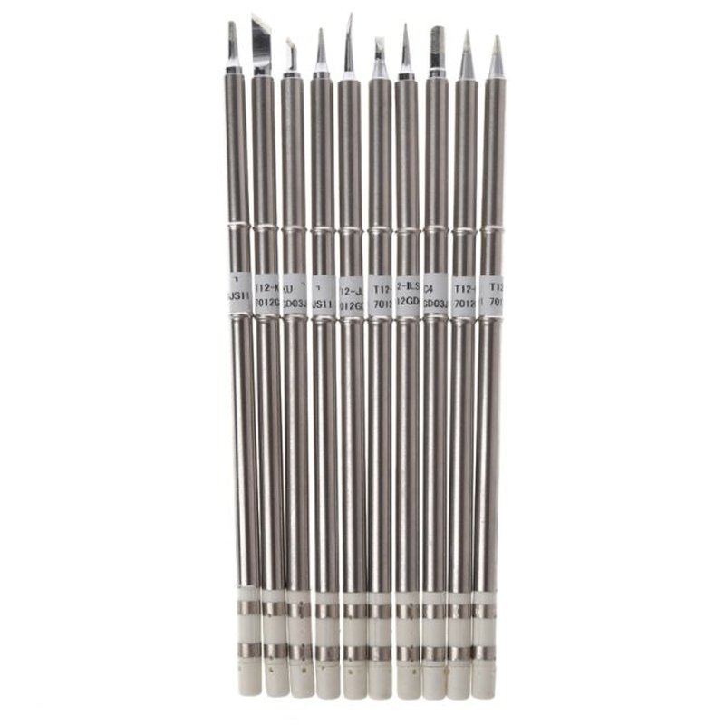 10 Pcs T12-B2 D24 C4 ILS JL02 KU K BC2 BL BC1 Solder Iron Ti