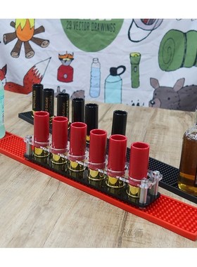 12 Gauge Shotgun Shell Shot Glasses Set of 6 Funny Gun Shoot