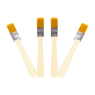 100-Piece Paint Brush Set with Wooden Handle, Brush for Clea